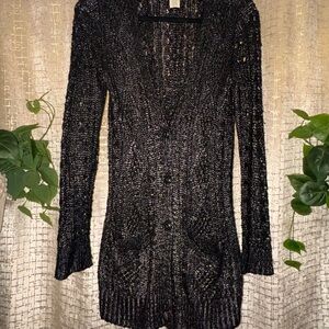 Denim & Supply Ralph Lauren Black Knit Cardigan